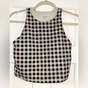 Old Navy Active Checkered Crop Top